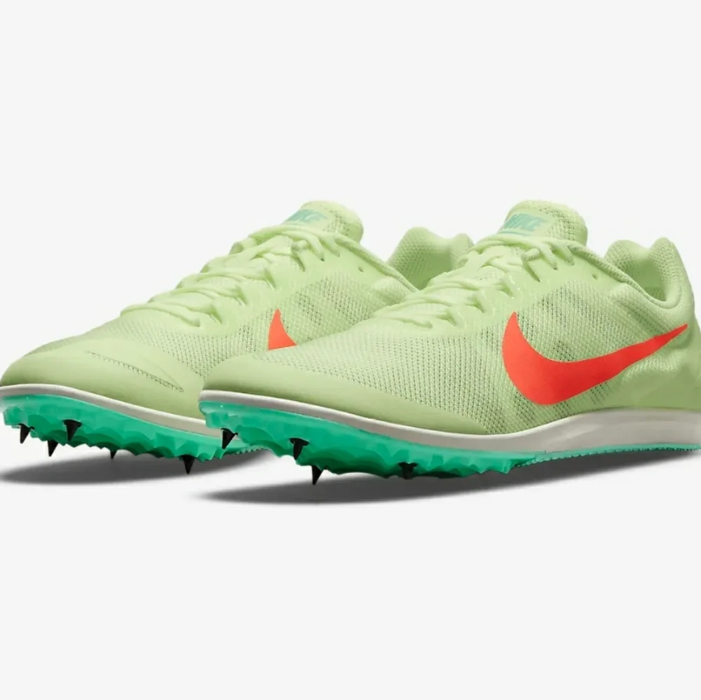 Nike Zoom Rival D 10 Baraly Volt Hyper Orange Men's spike running shoes size 14 - Picture 2 of 8